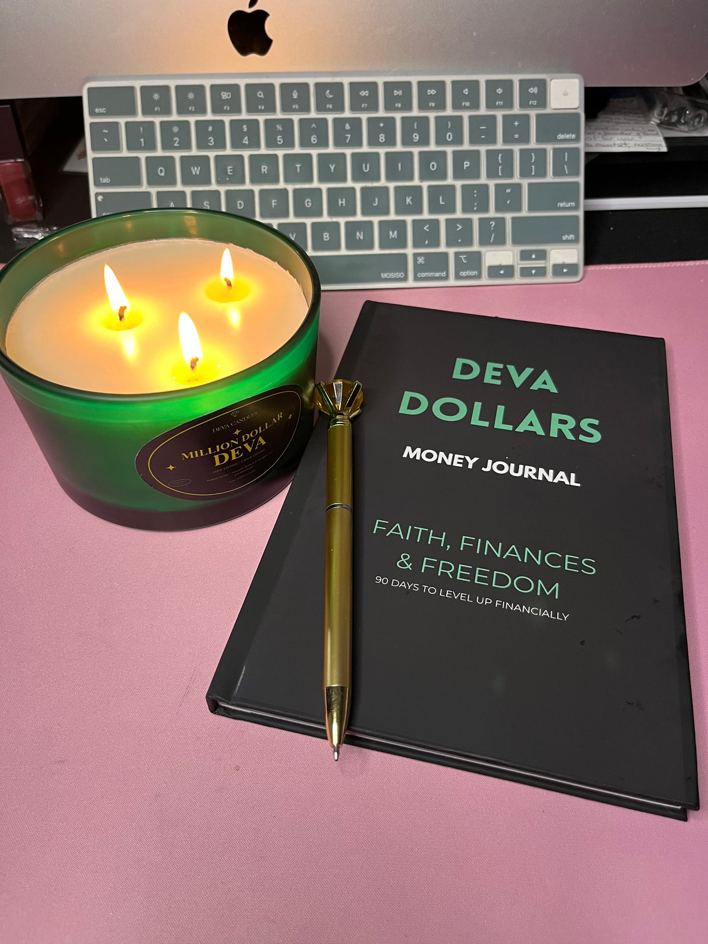 Million Dollar DEVA Candle — Faith, Focus & Financial Flow