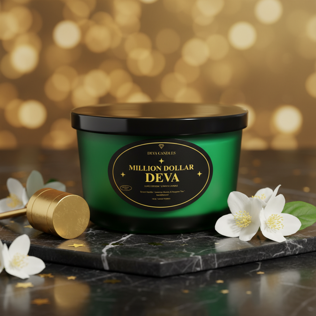 Million Dollar DEVA Candle — Faith, Focus & Financial Flow
