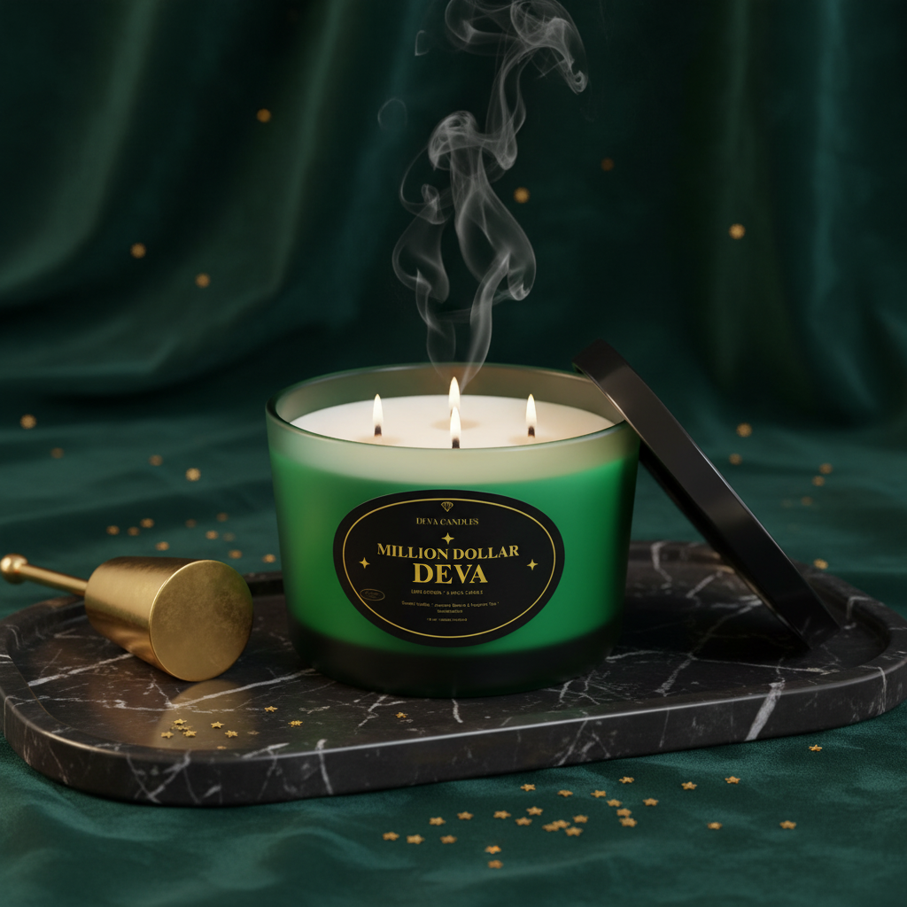 Million Dollar DEVA Candle — Faith, Focus & Financial Flow